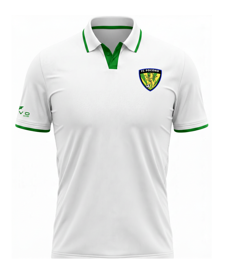 FC Pocono Sideline Polo- White