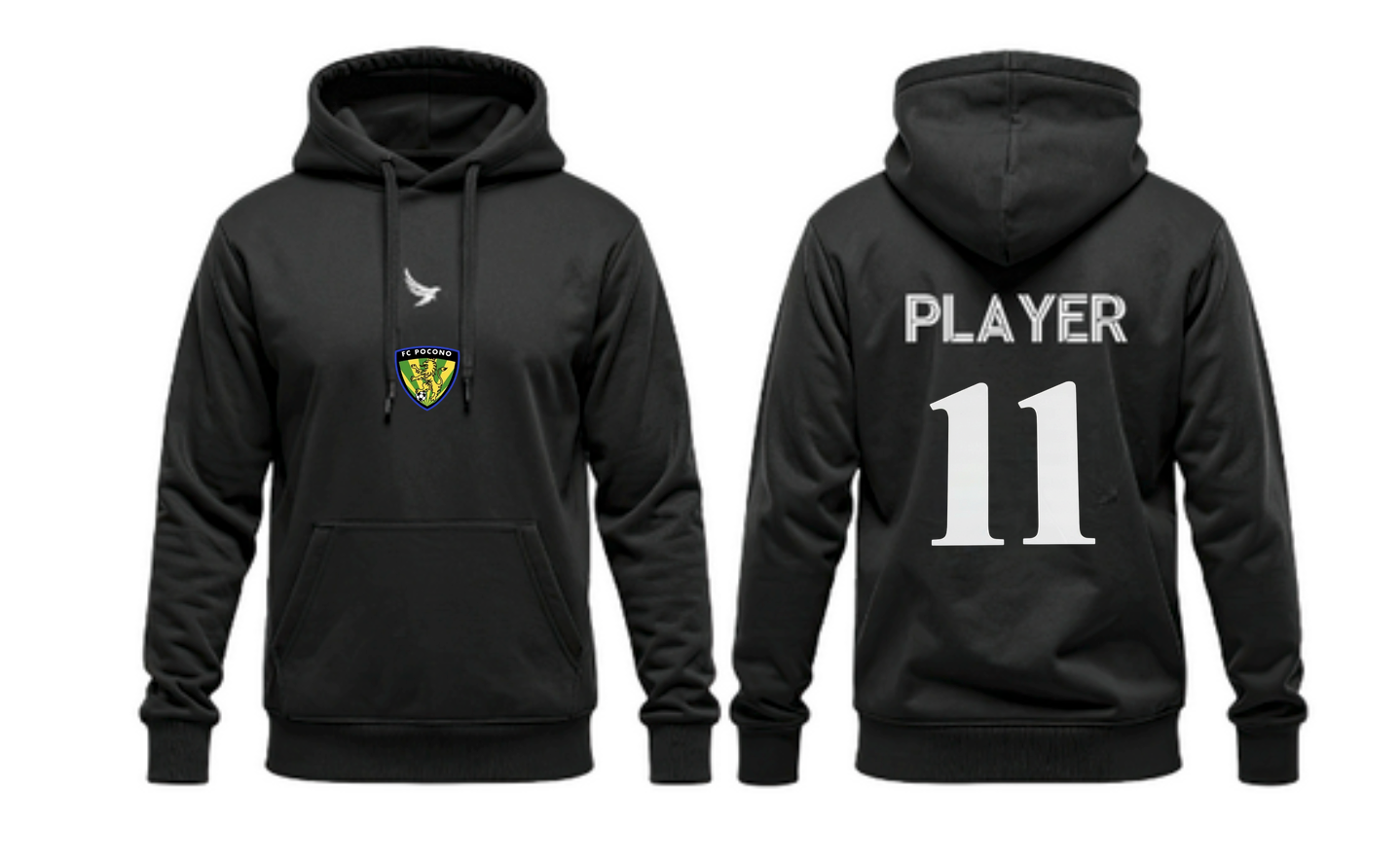 FC Pocono Cotton/Poly Hoodie- Black